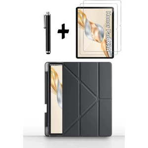 Honor Pad X9A 11.5 Inç 2025 Kılıf Kalem Bölmeli Standlı Darbeye Dayanıklı Ekran Koruyucu Kalem Seti