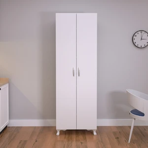 Eco Room Arina 2 Kapaklı 8 Raflı Çok Amaçlı Dolap - Beyaz