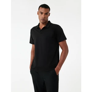 Regular Fit Kısa Kollu Pike Kumaş Pamuklu Polo Yaka Tişört