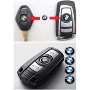 Bmw Için 4 Adet Araç Anahtar Logo Amblemi (11MM)