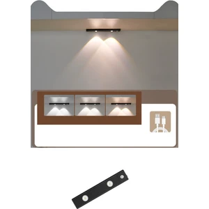 Slim LED Kabin Armatürü Hareket Sensörlü Dekoratif Gece Lambası USB Şarjlı Aydınlatma