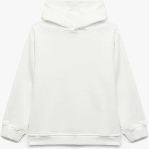 Oversize Şardonlu Uzun Kollu Basic Kapşonlu Sweatshirt