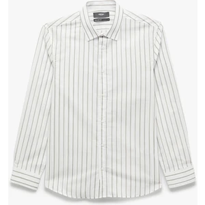 Regular Fit Uzun Kollu Klasik Yaka Pamuklu Poplin Gömlek