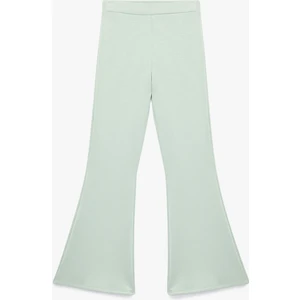 Scuba Kumaş Slim Fit Ispanyol Paça Pantolon