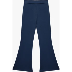 Scuba Kumaş Slim Fit Ispanyol Paça Pantolon