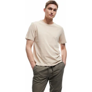 Pamuklu Kısa Kollu Bisiklet Yaka Erkek Basic Tişört