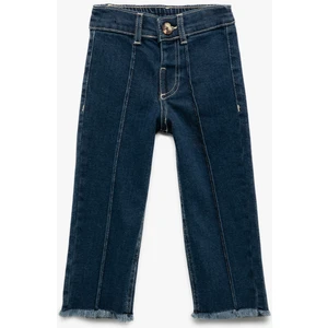 Pamuklu Geniş Paça Denim Pantolon