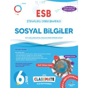 6. Sınıf Classmate Sosyal Bilgiler Etkinlikli Soru Bankası