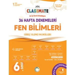 6. Sınıf Classmate 36 Hafta Denemeleri Fen Bilimleri