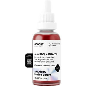 Anocin Aha 30% + Bha 2% Canlandırıcı  Kırmızı Peeling Cilt Serum 4