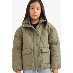 Kız Çocuk Su Geçirmez Kapitoneli Fermuarlı Çıtçıtlı Mont E7039A825AU