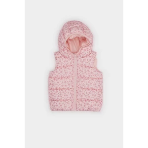 Kız Bebek Rüzgar Geçirmez Su Geçirmez Kapüşonlu Desenli Şişme Yelek E7355A525AU