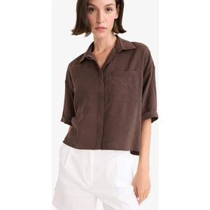 Loose Fit Modal Kısa Kollu Gömlek F9331AX25AU