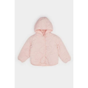 Kız Bebek Rüzgar Geçirmez Su Geçirmez Kapitoneli Kapüşonlu Çıtçıtlı Şişme Mont E7974A525AU