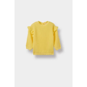 Kız Bebek Bisiklet Yaka Triko Kazak F2627A525WN