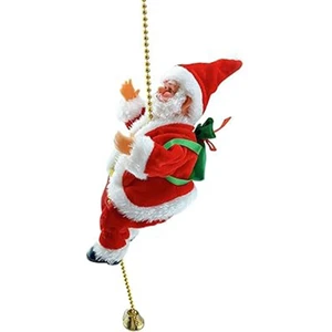 Ip Tırmanan Noel Baba Ip Tırmanan Noel Baba Iç ve Dış Mekan Noel Ağacı Süslemeleri (Yurt Dışından)