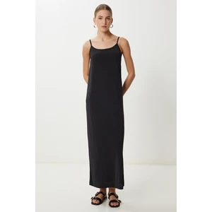 Askılı Basic Sandy Elbise LDZ0046 Siyah