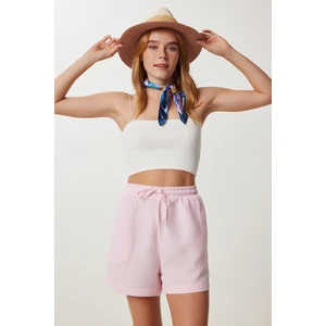 Cepli Müslin Şort LMX0011 Şeker Pembe