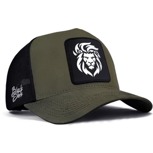Aslan Logolu Haki-Siyah Trucker Şapka