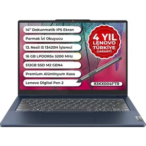 Ideapad Slim 5 Case 2 in 1 Intel Core i5 13420H 16GB 512GB SSD Freedos 14" WUXGA Taşınabilir Bilgisayar 83KX004FTR