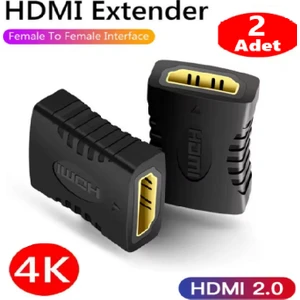 HDMI Kablo Uzatma Ekleme Aparatı Konnektör Dişi/dişi Birleştirir Ek Yapar 4K 1080P (2 Adet)