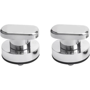 Vantuzlu Kapı Kulpu 2 Parça Vantuzlu Çekmece Dolap Buzdolabı Kapı Camı Taşınabilir Hareketlilik Kulpu Gümüş (Yurt Dışından)