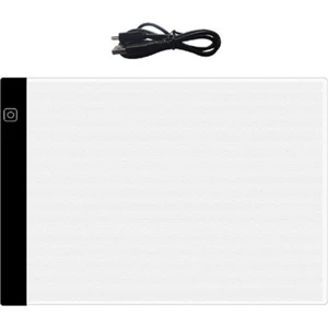 Çocuk Çizim Tahtası 3 Seviye Ayarlanabilir Parlaklık Işıklı Defter LED Çizim Fotokopi Masası Şeffaf Fotokopi Masası (Yurt Dışından)