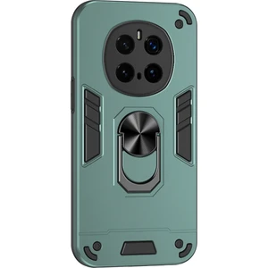 Digital Computer Home Honor Magic7 Pro 5G Kılıf PC+TPU Drop Defend Telefon Kılıfı Halkalı Ayaklık-Yeşil (Yurt Dışından)