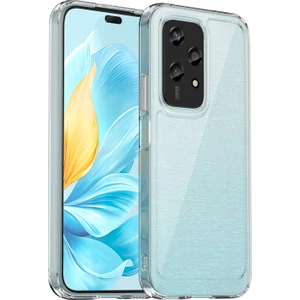 Digital Computer Home Honor 200 Lite Kılıf Renkli Çerçeve Tpu+Akrilik Şeffaf Arka Telefon Kılıfı-Şeffaf (Yurt Dışından)