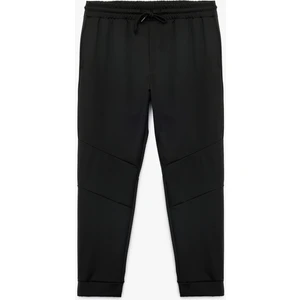 Beli Bağcıklı Cepli Dikiş Detaylı Jogger Spor Eşofman Altı