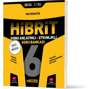 2025 Yeni Müfredat 6. Sınıf Hibrit Matematik Soru Bankası