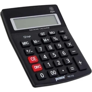 Siyah Hesap Makinesi PZ 112S