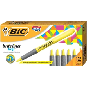 Brite Liner Grip Fosforlu Kalem Sarı