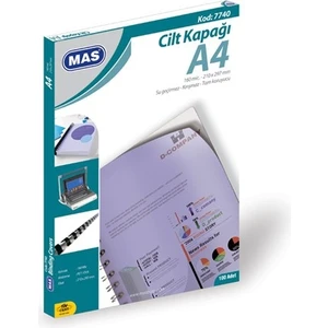 Mas A4 Şeffaf Cilt Kapağı 7740