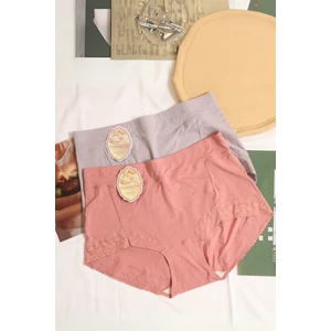 3'lü Paket Ithal Ipek Karışımlı Bambu Kumaş, Yüksek Bel Külot, Iz Yapmayan, Terletmeyen