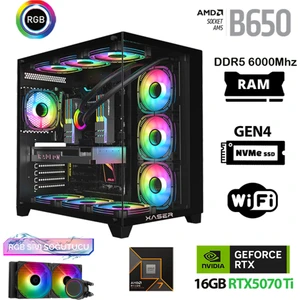 Velox X90 Ryzen 7 7800X3D 32GB Ddr5 Ram 1tb M.2 Nvme SSD 16GB RTX5070TI Masaüstü Oyuncu Bilgisayarı