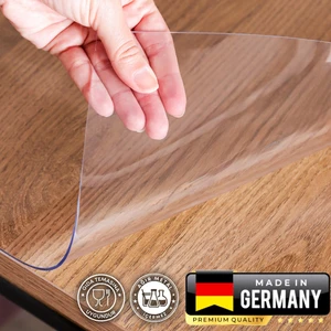 1.3mm Alman Üretimi - Şeffaf Pvc Masa Örtüsü -Uv Koruma- Gıda Temasına Uygun - Fitalat Içermez