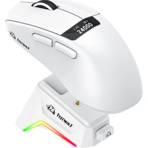 A7 Üç Modlu Kablosuz Fare Hafif PAW3311 Oyun Bt Ekranlı Fare Rgb Şarj Tabanlı Fare