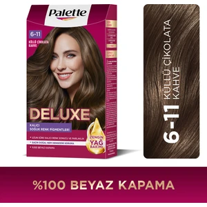 Deluxe Kalıcı Renkler 6-11 Küllü Çikolata Kahve Saç Boyası