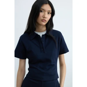 Lacivert Jane Polo Yaka Tişört