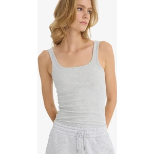 Slim Fit Dar Kesim Basic Düz Yuvarlak Yaka Fitilli Kaşkorse Atlet E5540AX25AU