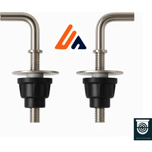 Alttan Sıkmalı Klozet Kapağı Menteşesi | Kapak Montaj Aparatı Vidalı Takım