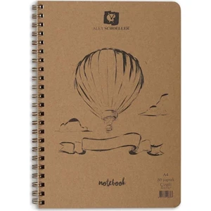 Alex Schoeller A5 80yp Kraft Kapaklı Not Defteri Çizgili / ALX.03