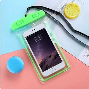 Ateştech Waterproof Bag Su Geçirmez Telefon Kılıfı Dalış Kılıfı Mavi