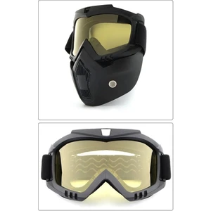 Jet Kask Maskesi Aynalı Gold