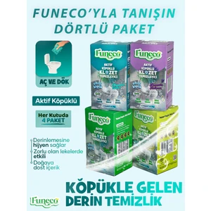 Klozet Wc Temizleyici 4'lü Set – Köpüklü & Doğa Dostu – 4 Farklı Koku Bir Arada