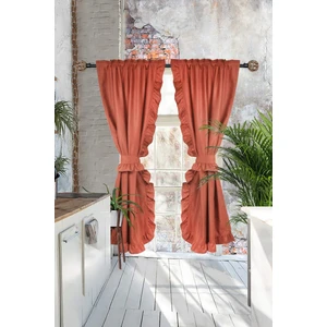 Poli Perde Çift Kanat Dikey Fırfırlı