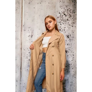 Şal Yaka Kol Manşetli Trenç