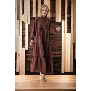 Yaka Bağcık Püskül Elbise