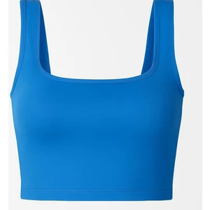 Kare Yaka Ribanalı Askılı Crop Atlet